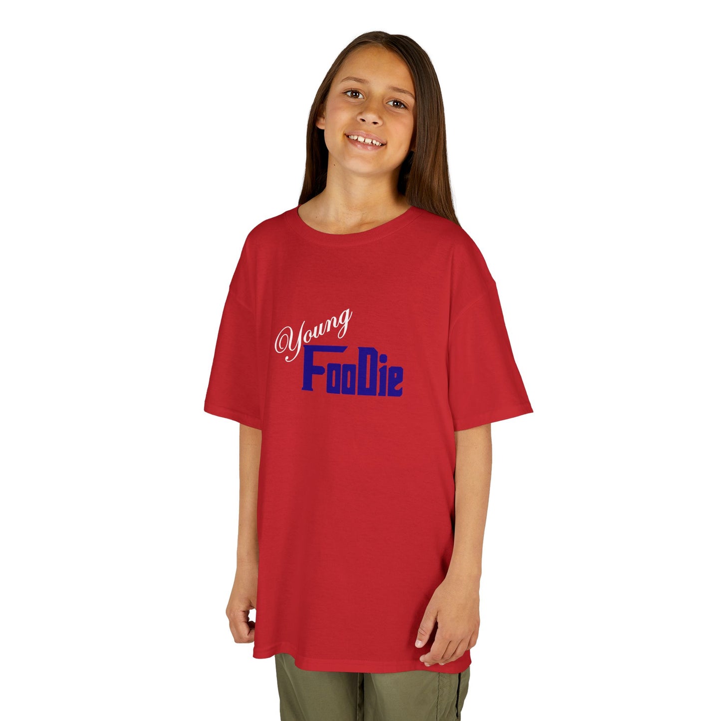 L.O.E.F White Young Foodie Kids Tee Shirt (Dark Blue)
