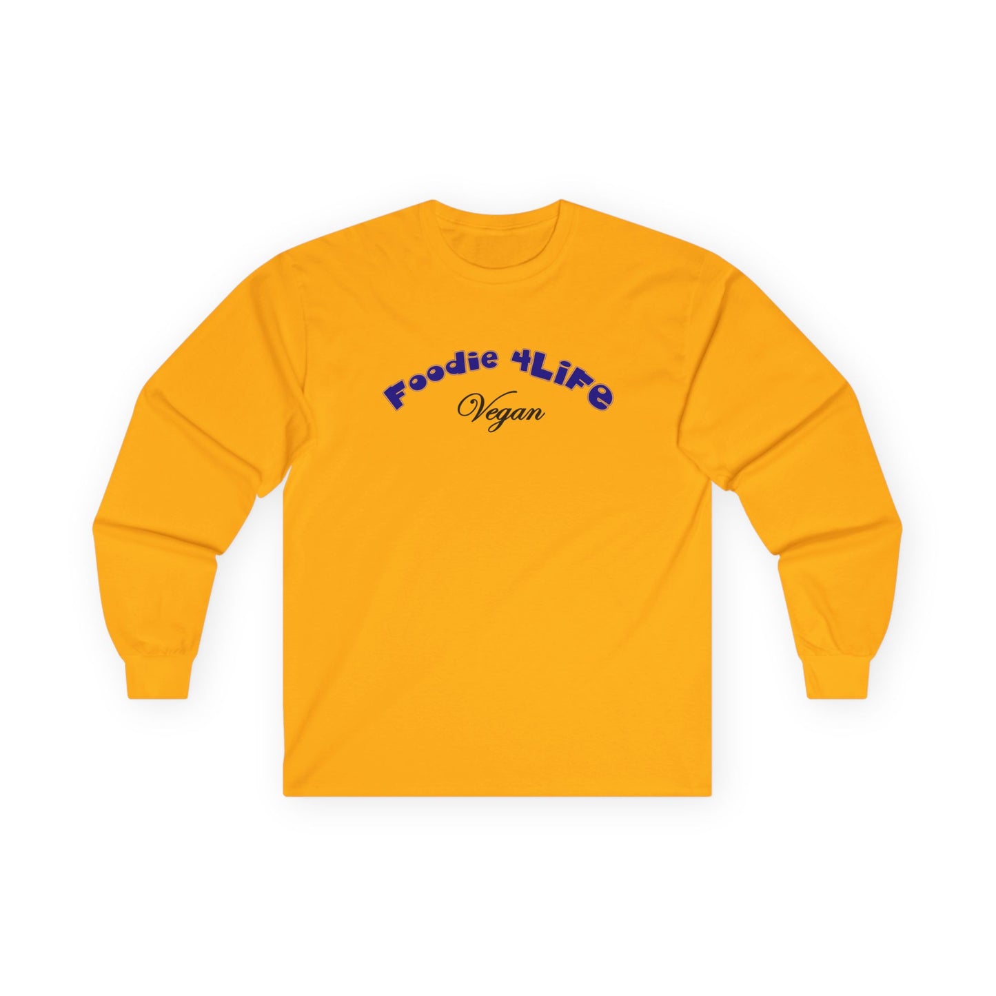 L.O.E.F Foodie 4Life Vegan Long Sleeve Tee (Dark Blue)