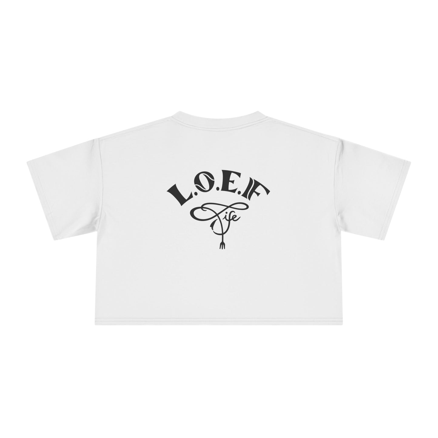 L.O.E.F Foodie 4Life Certified Crop Tee (Fiery Red)
