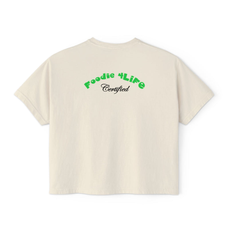 L.O.E.F Foodie 4Life Certified Boxy Tee (Machalite Green)