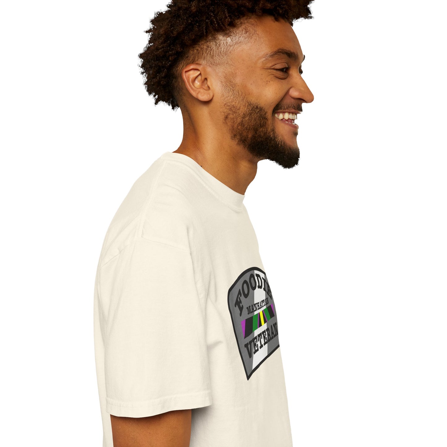 L.O.E.F Foodie Veteran Manhattan Unisex Tee Shirt (Gray)