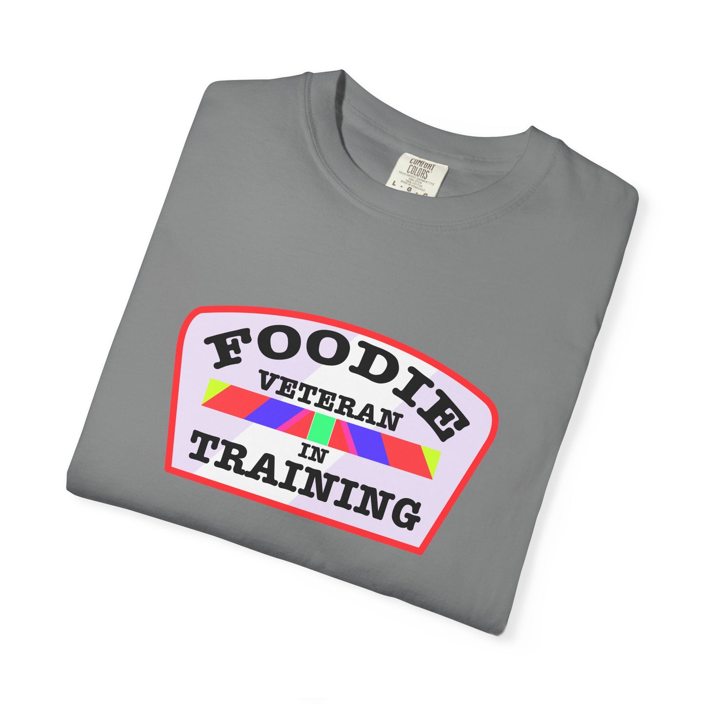 L.O.E.F Foodie Veteran IN TRAINING Unisex Tee Shirt (Soft Pink)