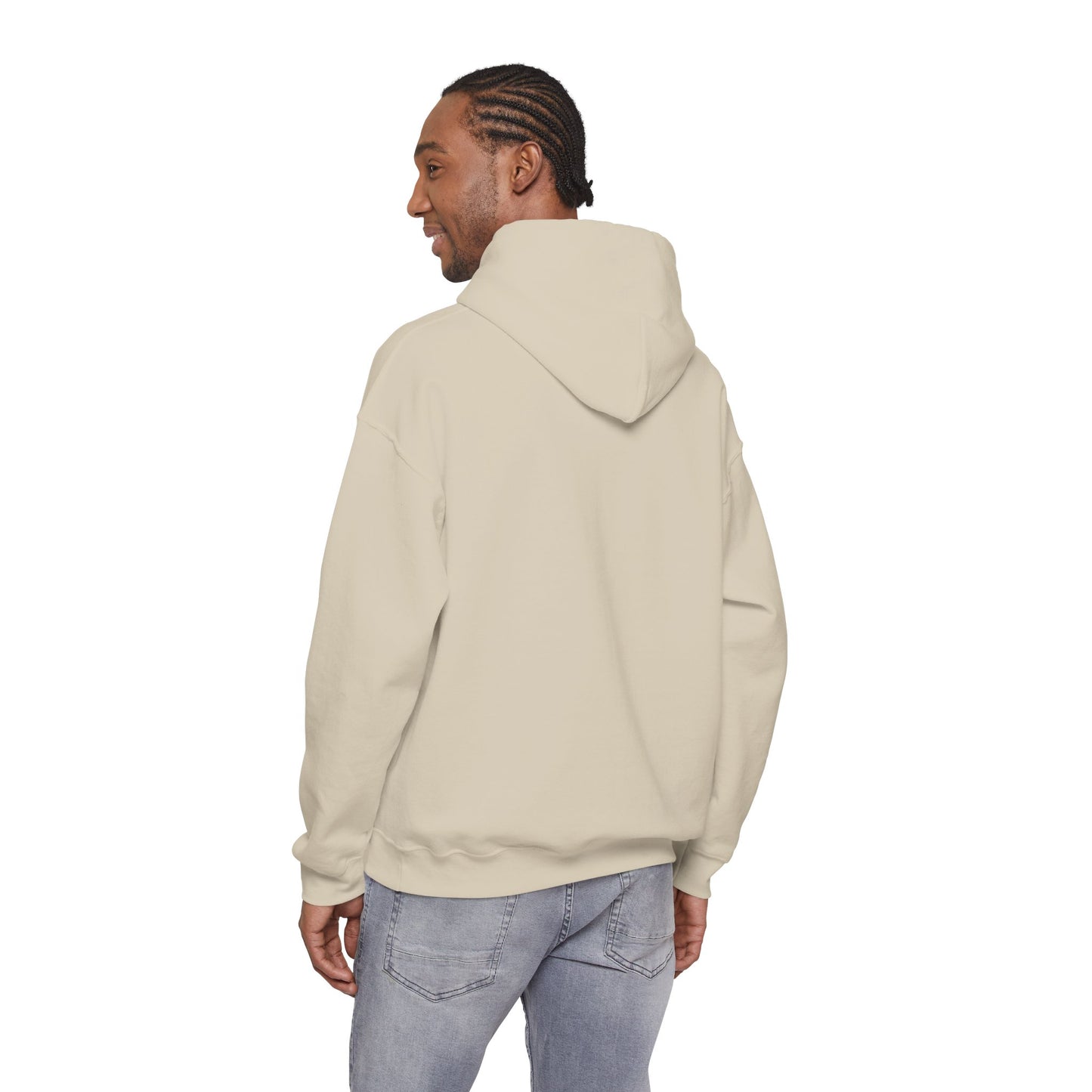 L.O.E.F White Foodie Mafia Unisex Hooded Sweatshirt (Fiery Red)