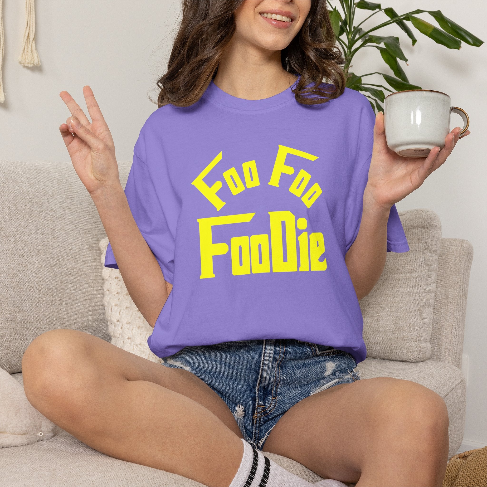 L.O.E.F FOO FOO FOODIE Unisex Tee shirt (Yellow)