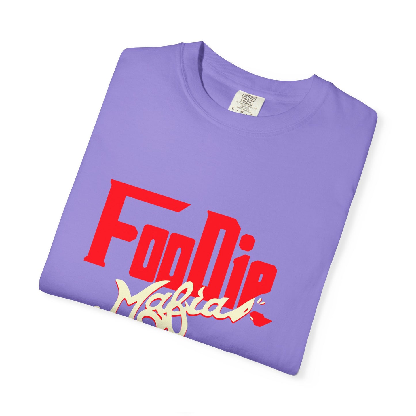 L.O.E.F Red Foodie Mafia Unisex Tee Shirt (Cream)