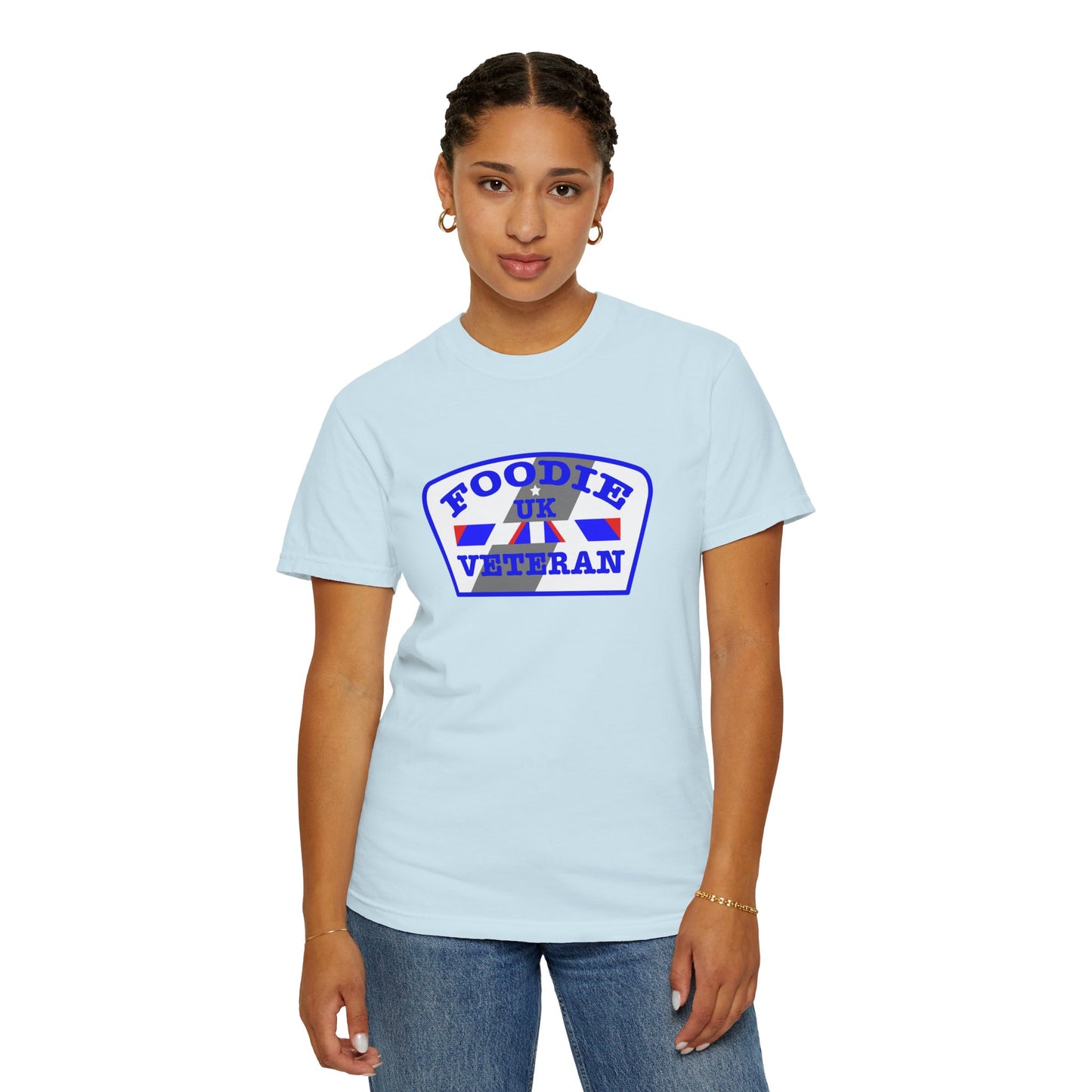 L.O.E.F Foodie Veteran UK Unisex Tee Shirt (Blue)