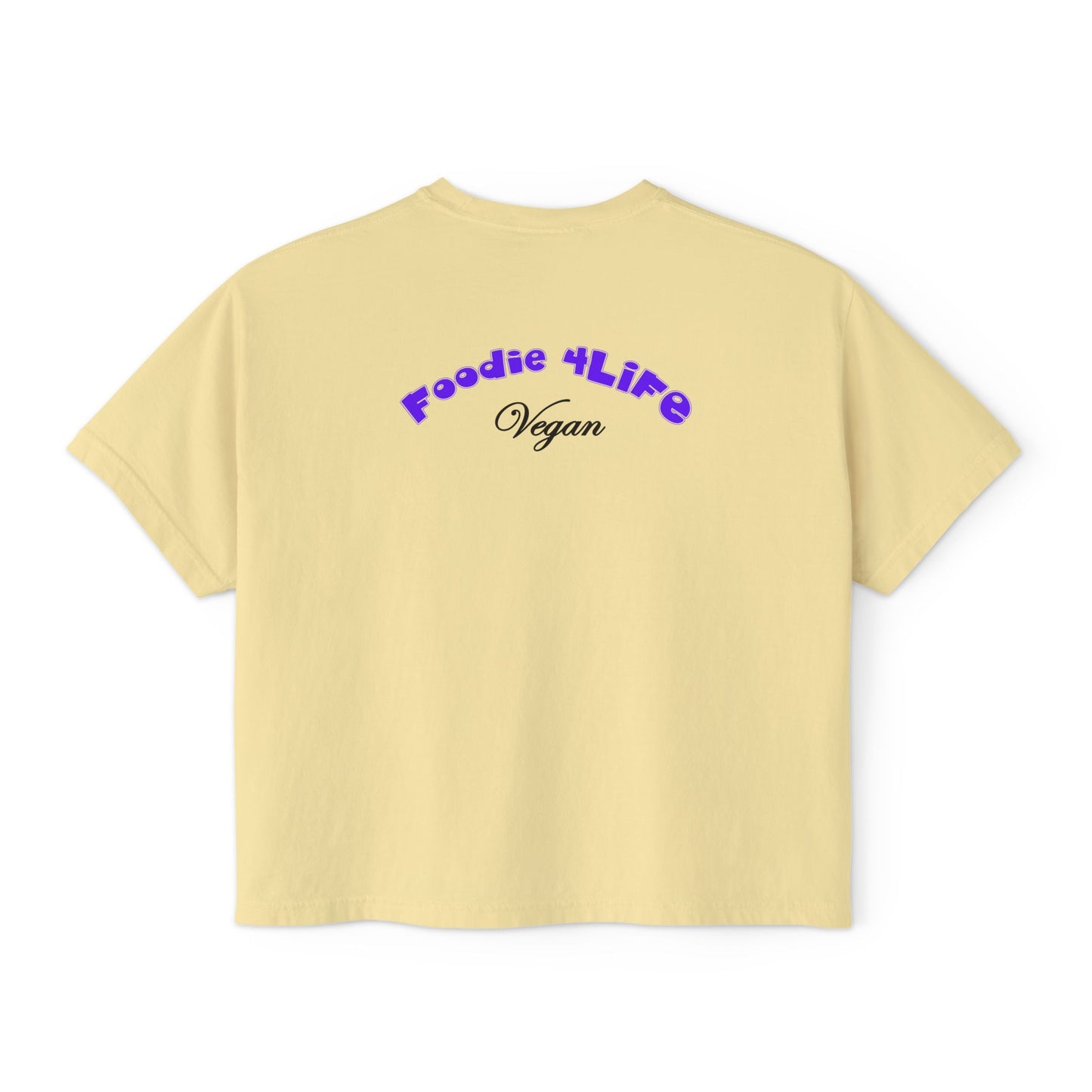 L.O.E.F Foodie 4Life Vegan Boxy Tee (Violet)