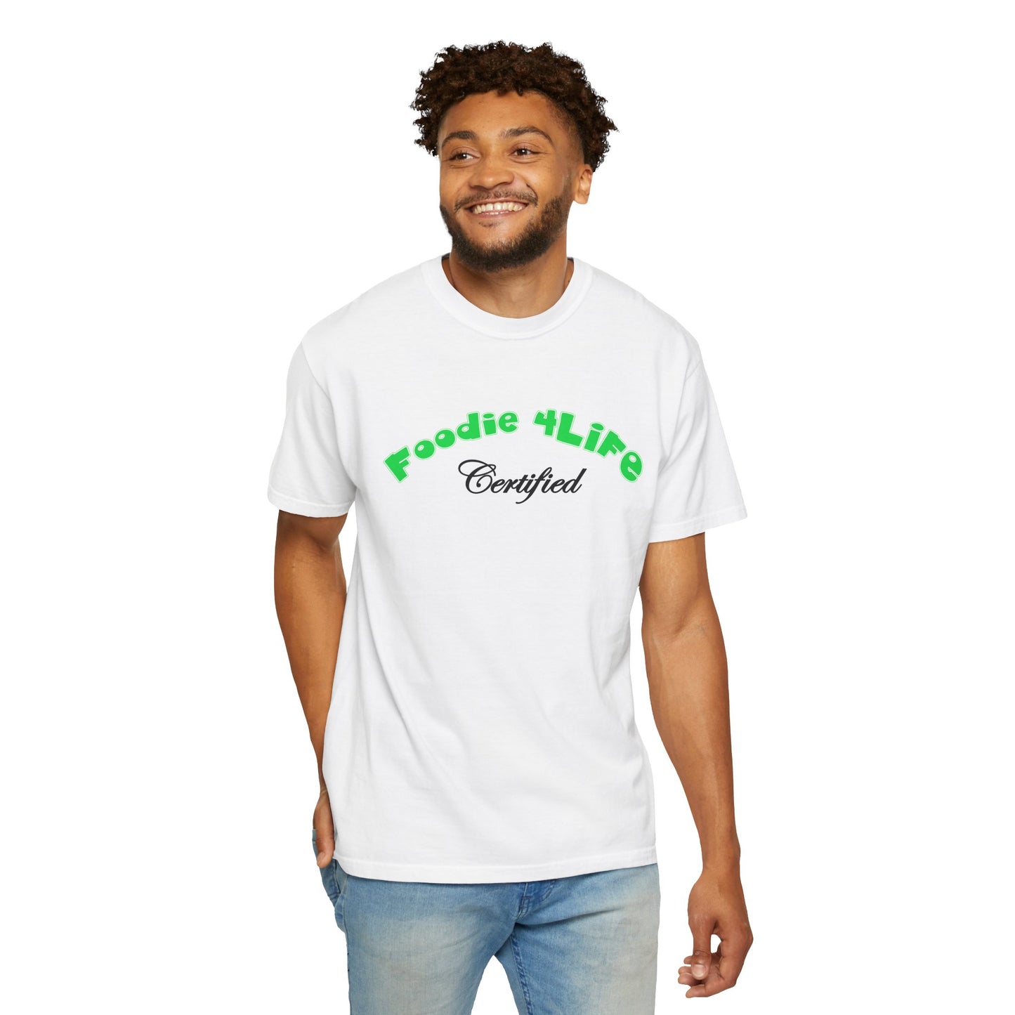 L.O.E.F Foodie 4Life Certified Unisex Tee Shirt (Machalite Green)