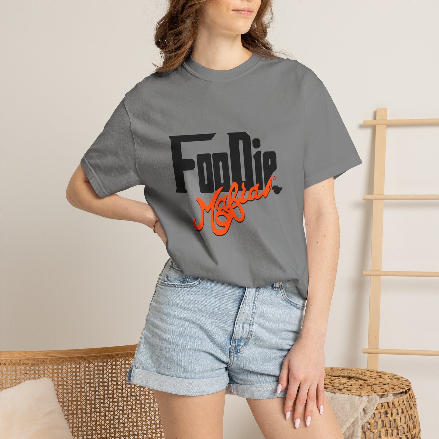 L.O.E.F Foodie Mafia Unisex Tee Shirt (Flat Red)