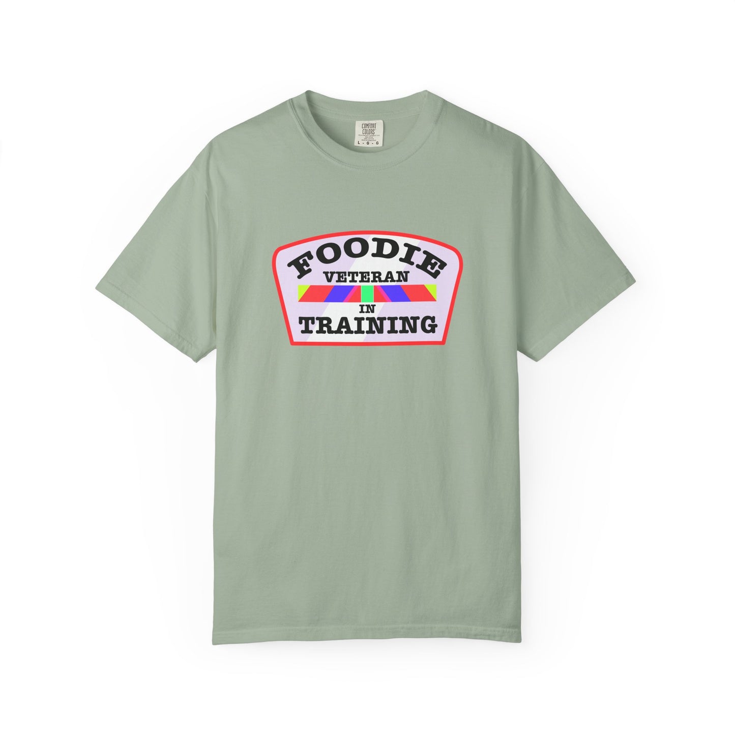L.O.E.F Foodie Veteran IN TRAINING Unisex Tee Shirt (Soft Pink)