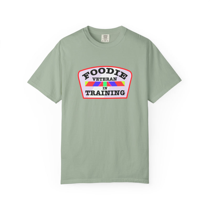 L.O.E.F Foodie Veteran IN TRAINING Unisex Tee Shirt (Soft Pink)