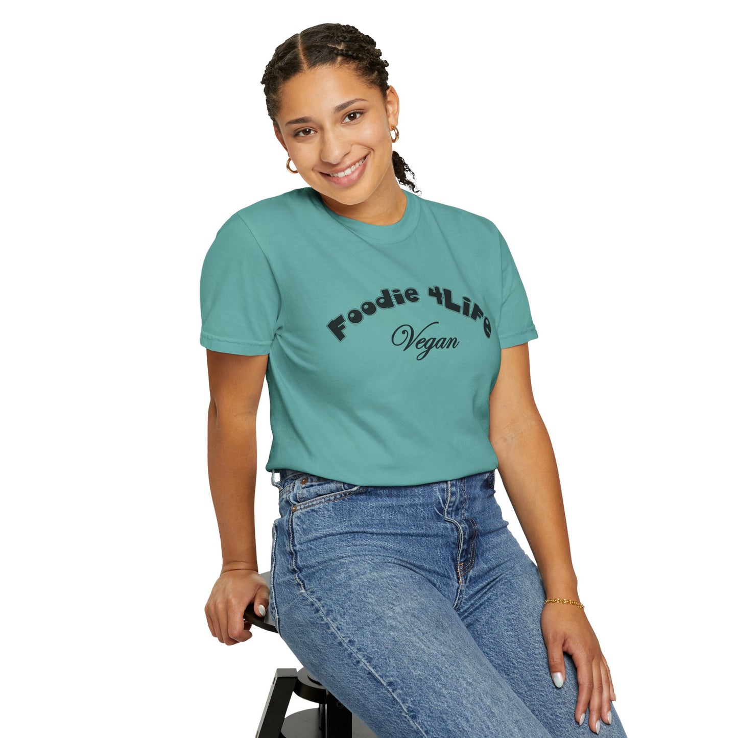 L.O.E.F Foodie 4Life Vegan Unisex Tee Shirt (Black)