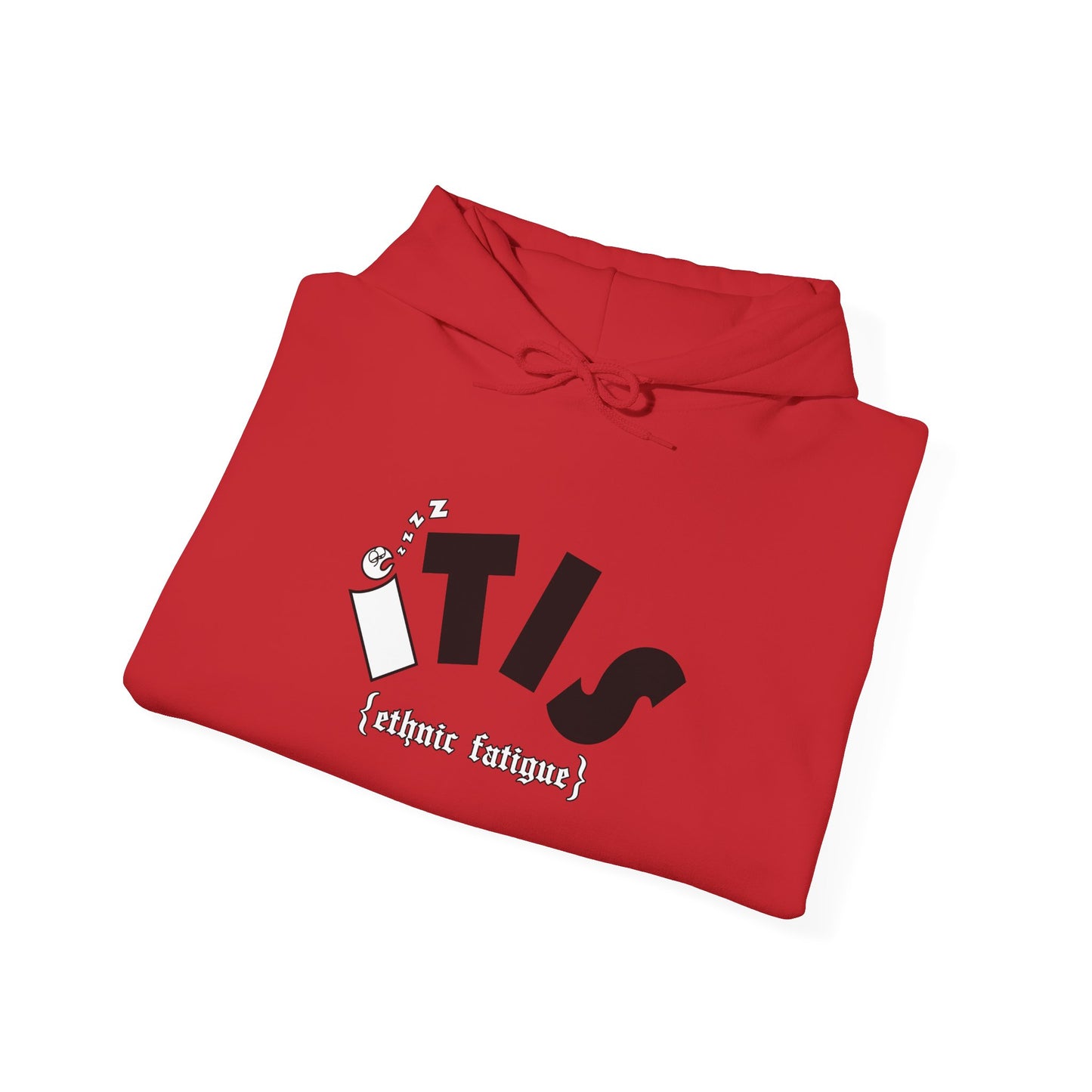 L.O.E.F ITIS Unisex Hooded Sweatshirt (White and Black)