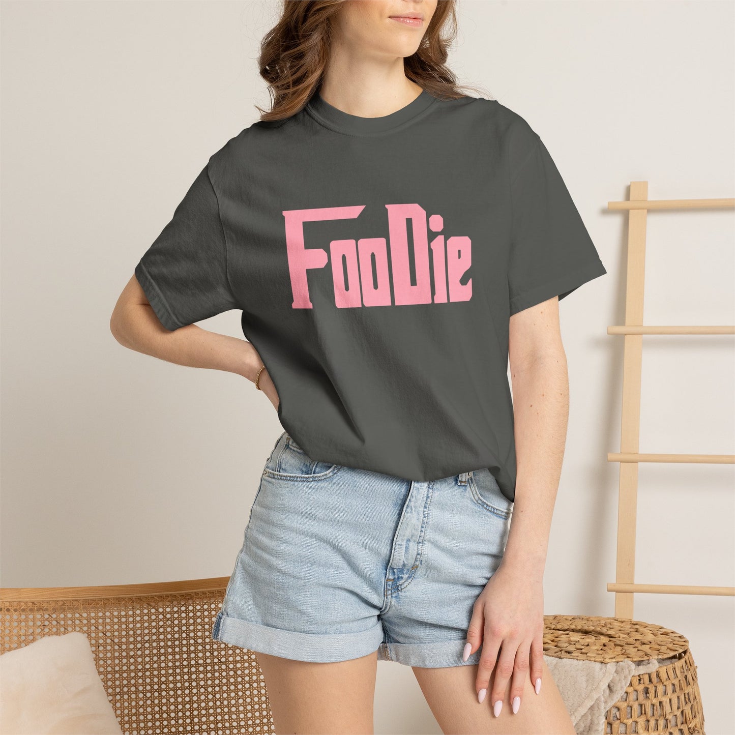 L.O.E.F Foodie Unisex Tee Shirt (Soft Pink)