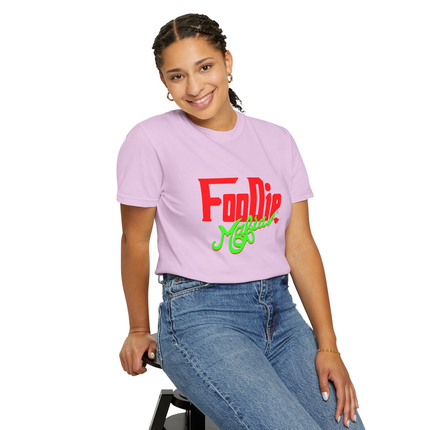 L.O.E.F Red Foodie Mafia Unisex Tee Shirt (Neon Green)