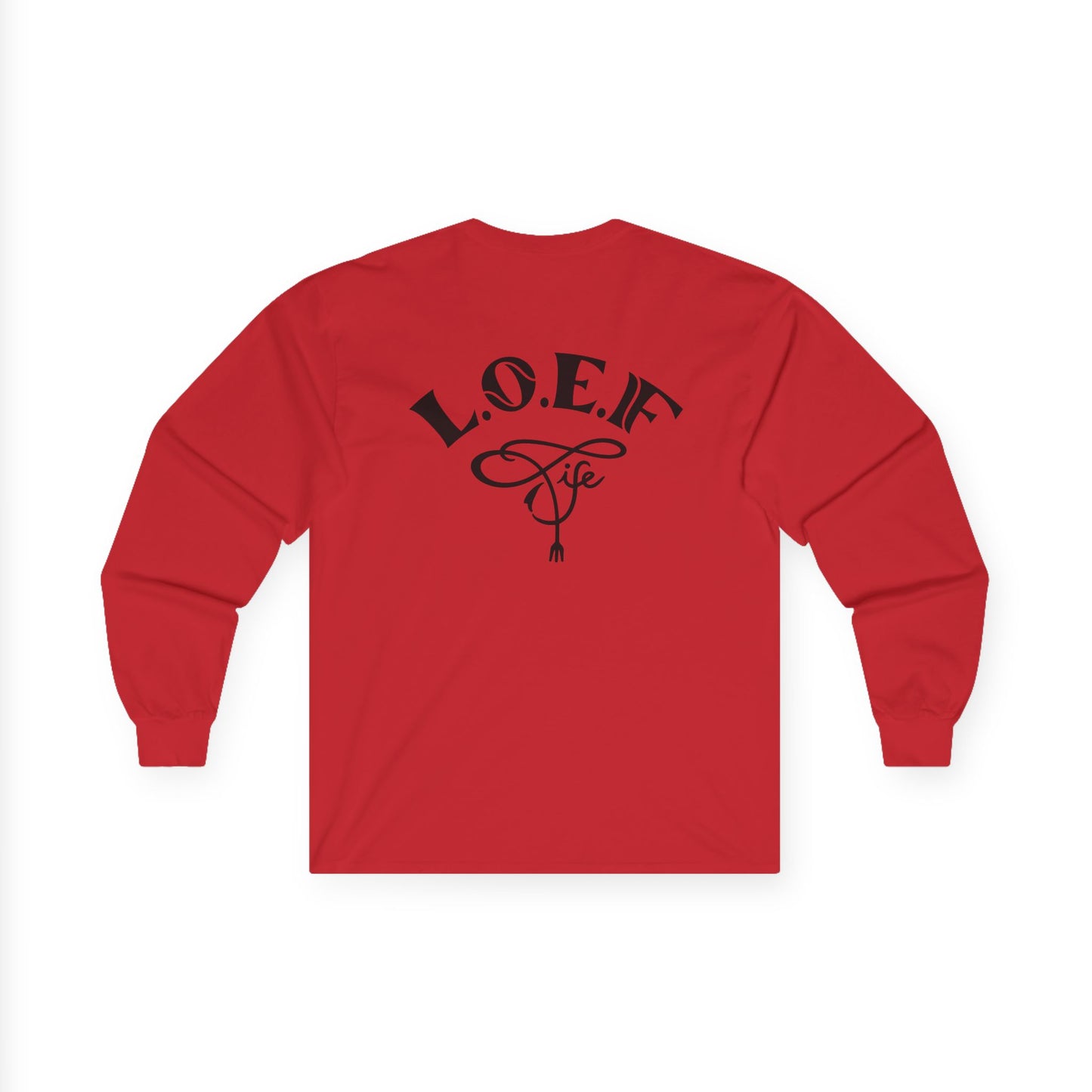 L.O.E.F Foodie 4Life Certified Long Sleeve Tee (Black)