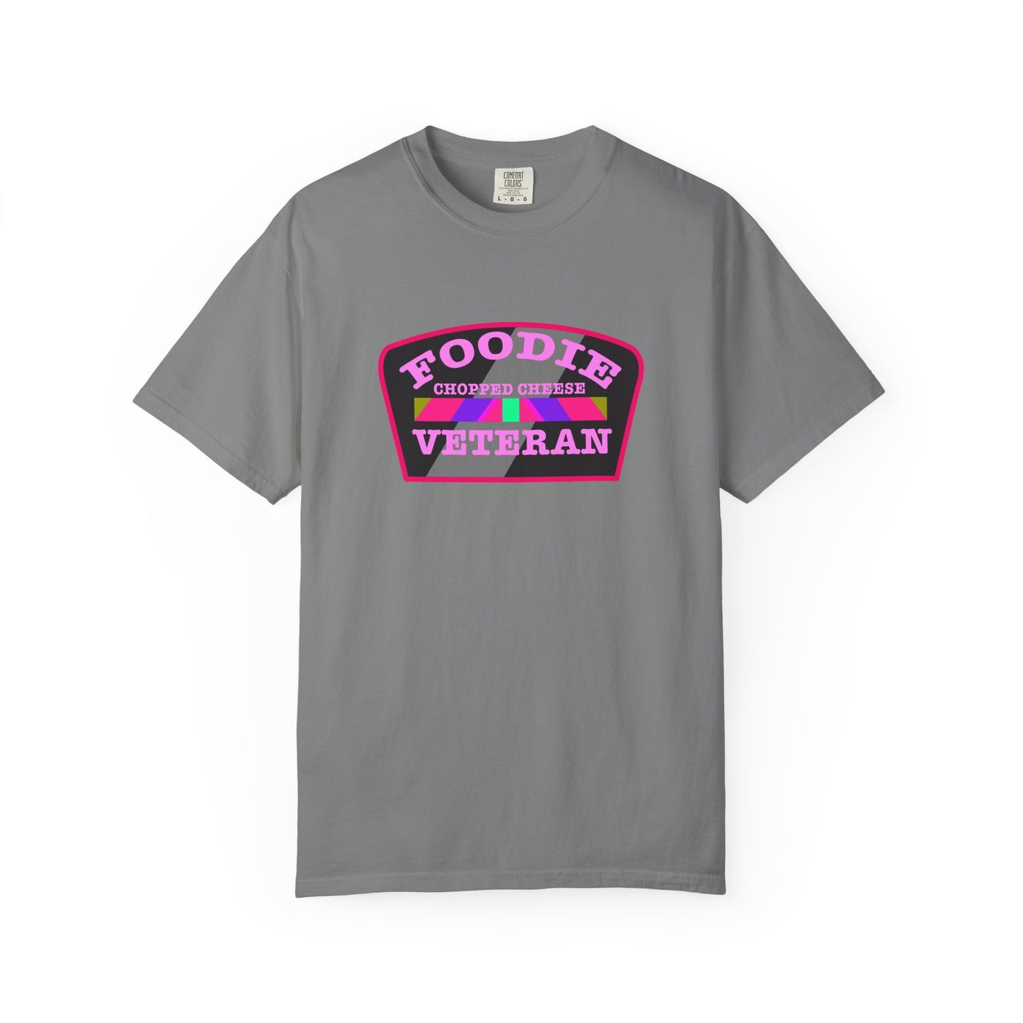 L.O.E.F Foodie Veteran Chopped Cheese Unisex Tee Shirt (Pink)
