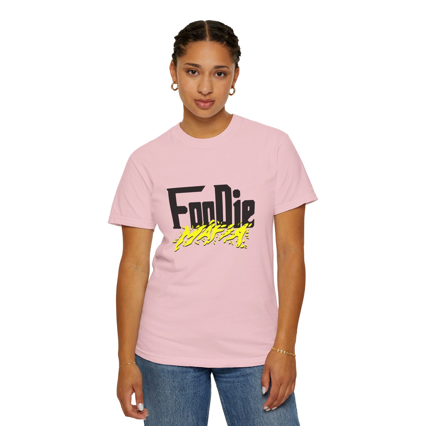 L.O.E.F Foodie Mafia Unisex Tee Shirt (Bright Yellow)