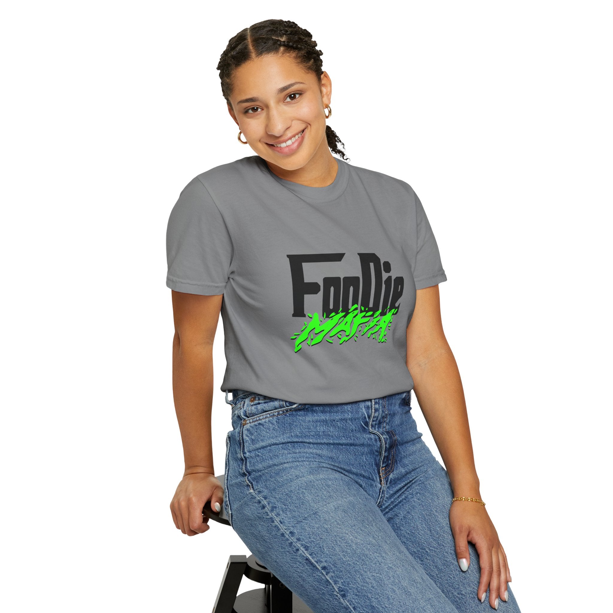 L.O.E.F Foodie Mafia Tee Shirt (Neon Green)