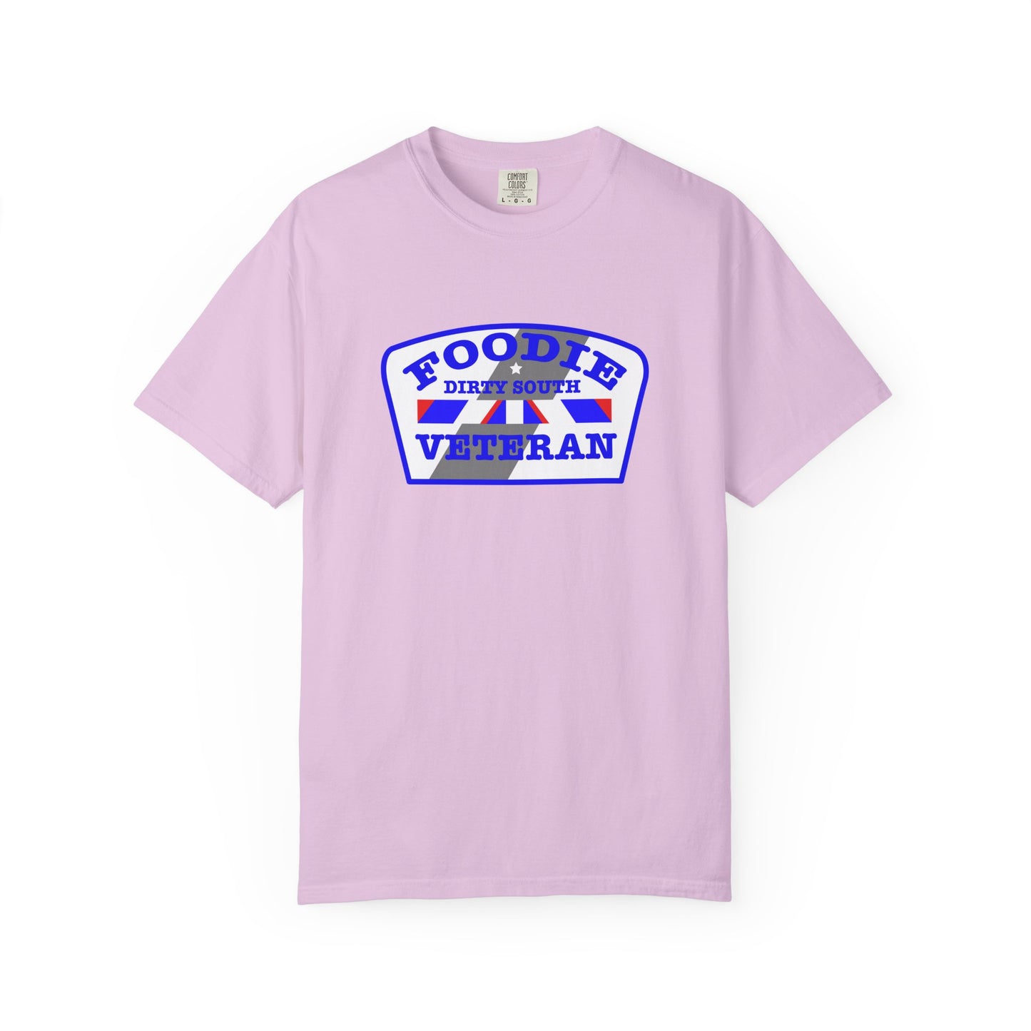 L.O.E.F Foodie Veteran DIRTY SOUTH Unisex Tee Shirt (Blue)