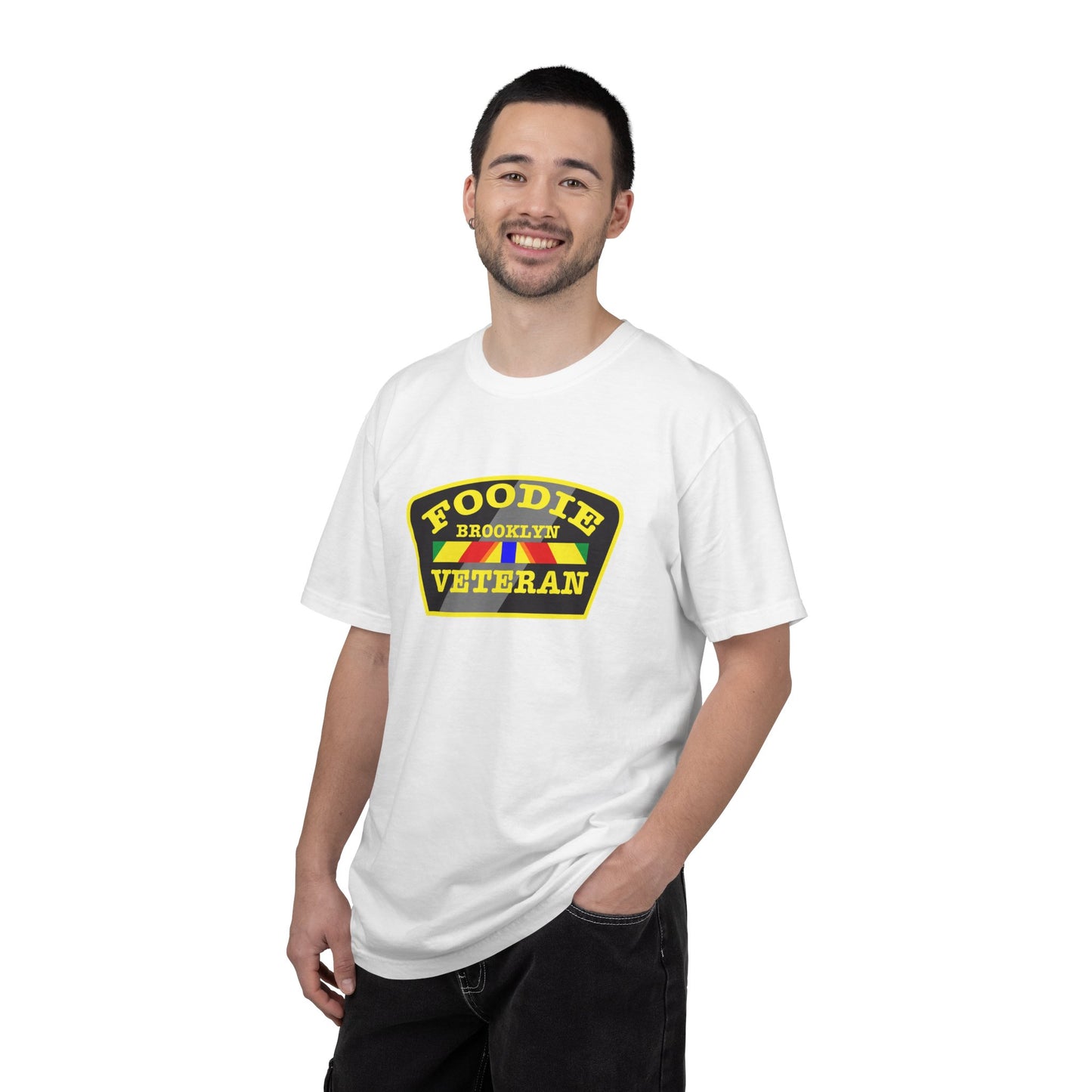 L.O.E.F Foodie Veteran BROOKLYN Unisex Tee Shirt (Yellow)