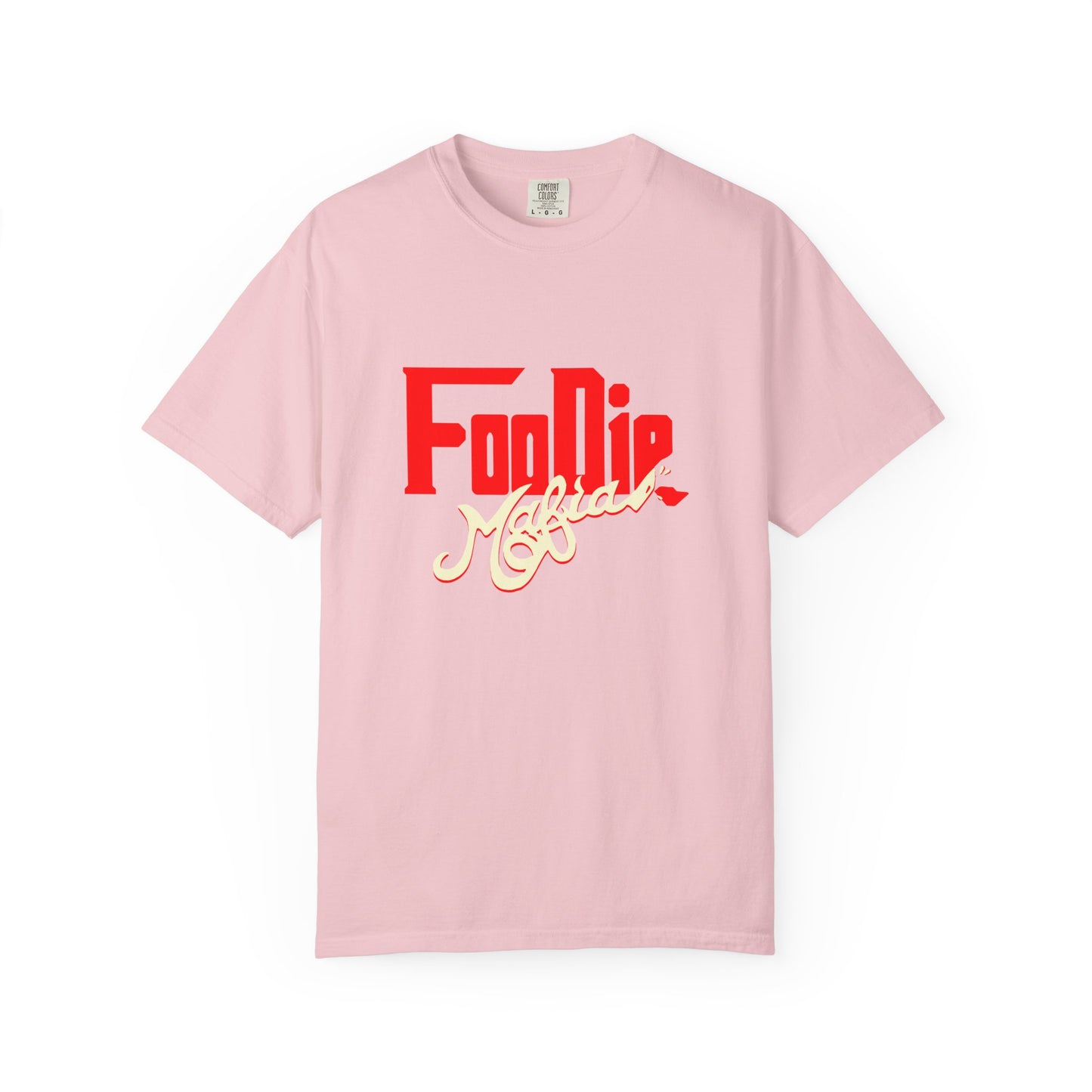 L.O.E.F Red Foodie Mafia Unisex Tee Shirt (Cream)