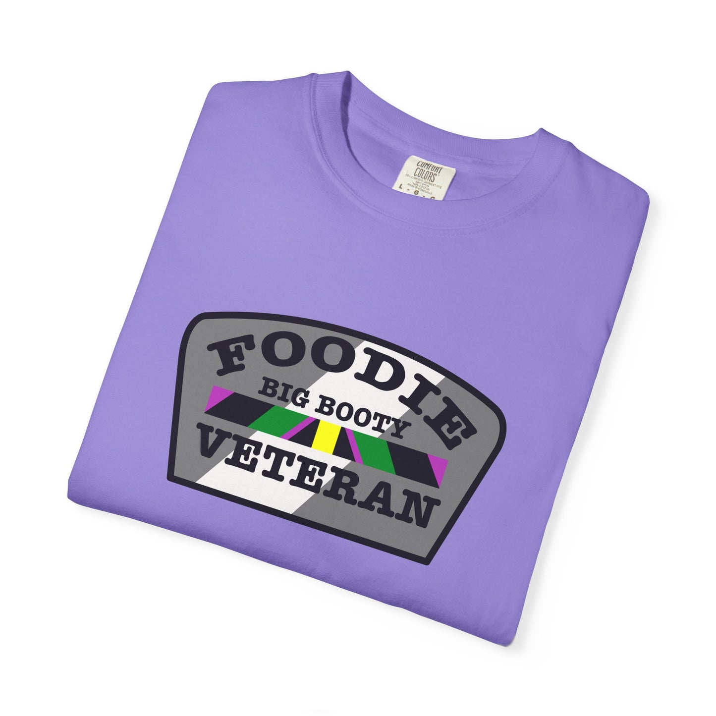 L.O.E.F Foodie Veteran Big Booty Unisex Tee Shirt (Gray)