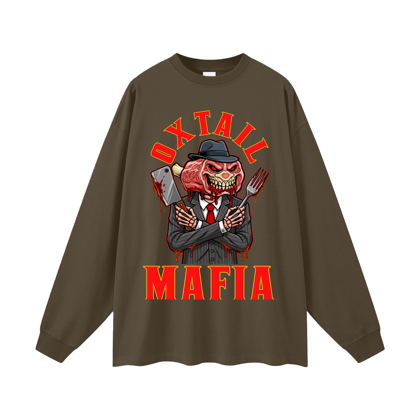 L.O.E.F. Life Oxtail Mafia Oversized Unisex Long Sleeve T-Shirt