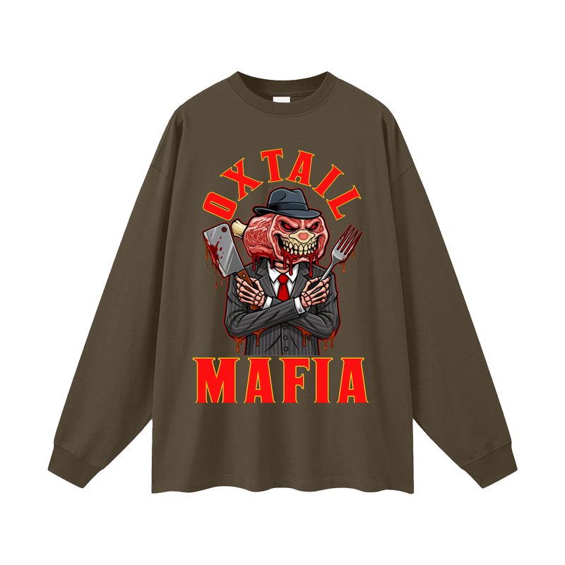 L.O.E.F. Life Oxtail Mafia Oversized Unisex Long Sleeve T-Shirt