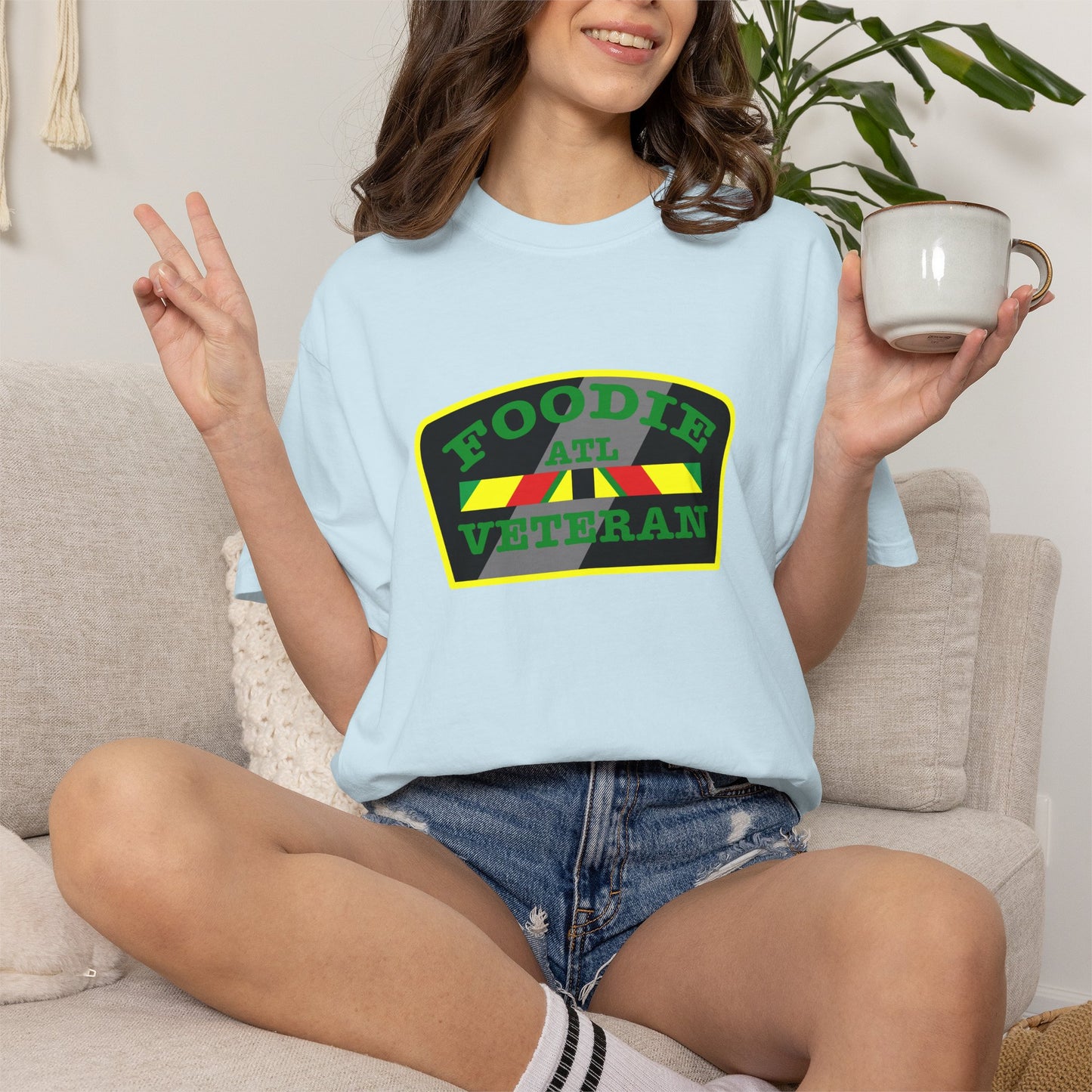 L.O.E.F Foodie Veteran ATL Unisex Tee Shirt (Green)