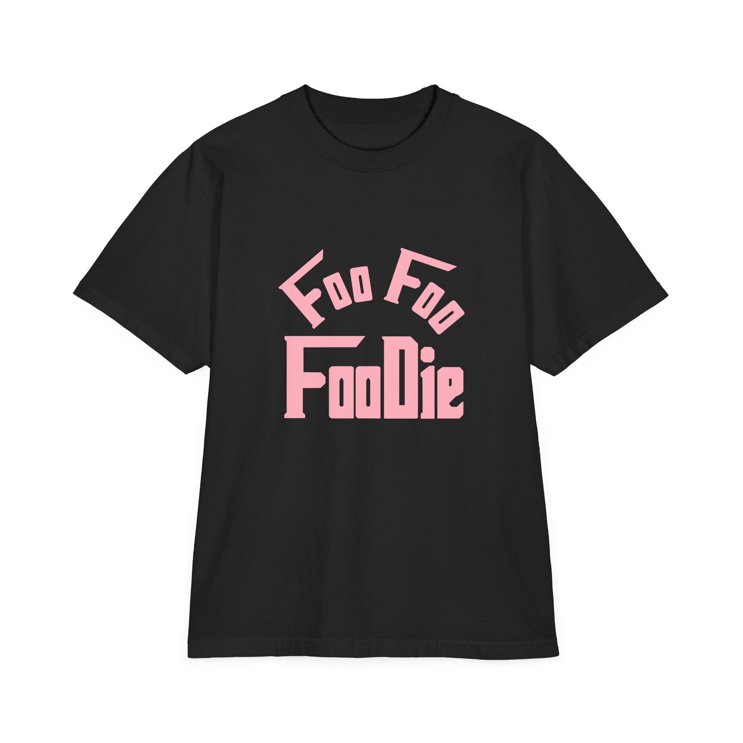 L.O.E.F Unisex FOO FOO FOODIE Tee Shirt (Soft Pink)