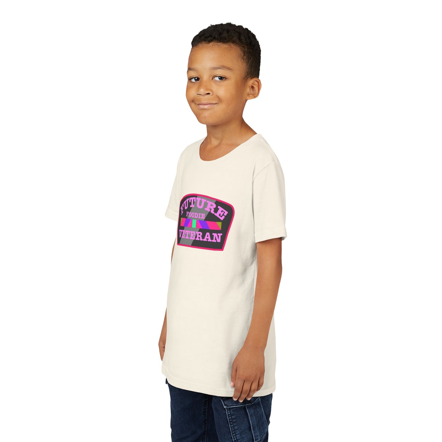 L.O.E.F Future Foodie Veteran Kids Tee Shirt (Pink)