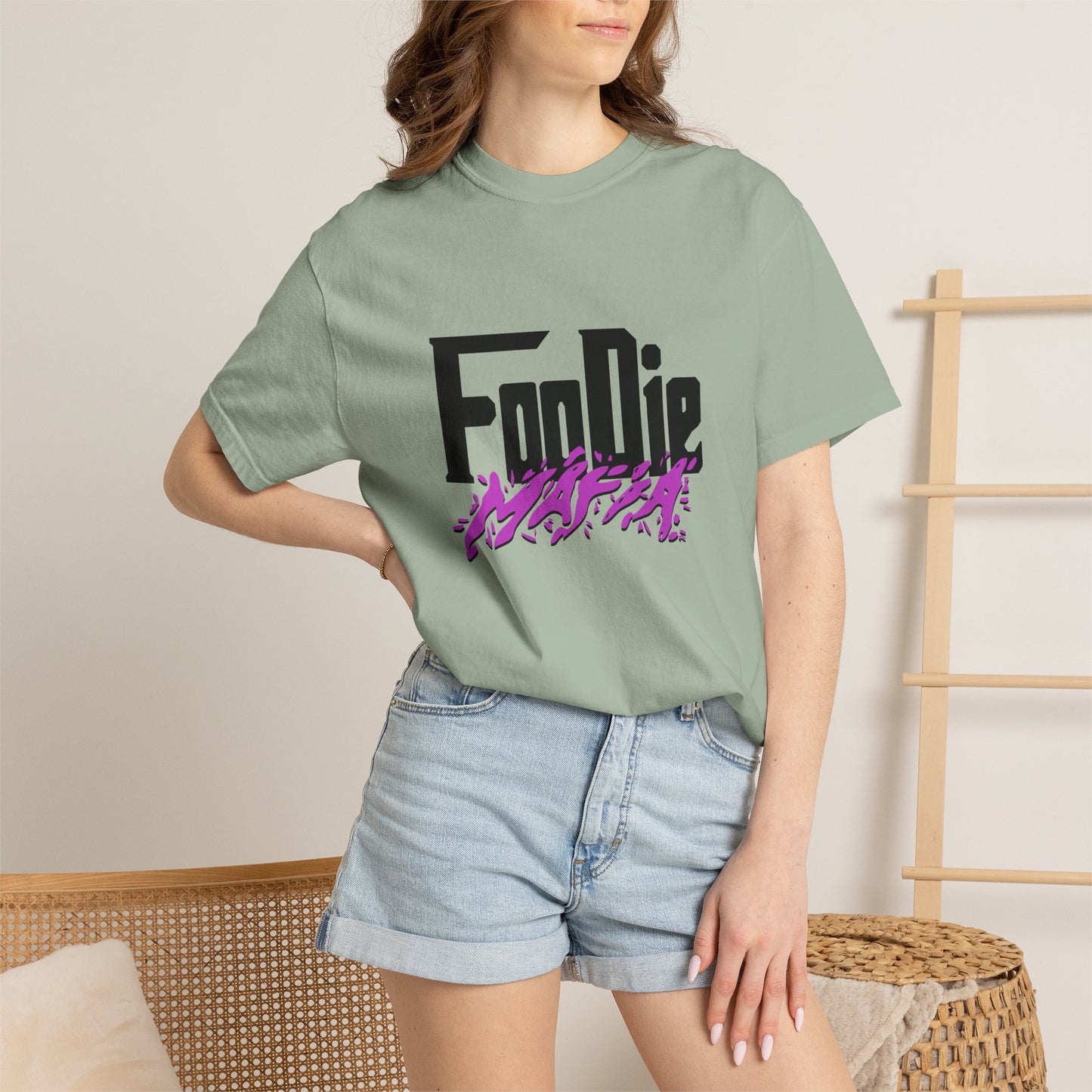 L.O.E.F Foodie Mafia Unisex Tee Shirt (Bright Purple)