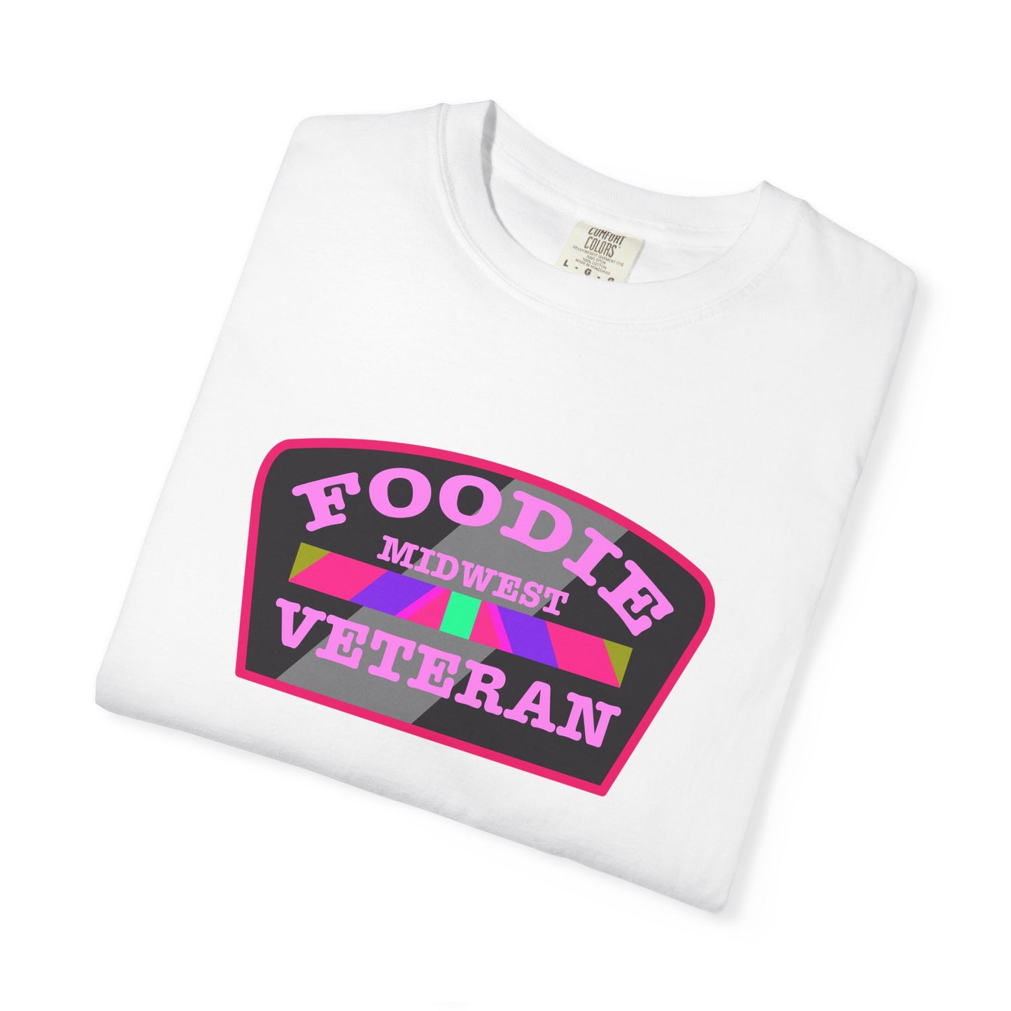 L.O.E.F Foodie Veteran MIDWEST Unisex Tee Shirt (Pink)