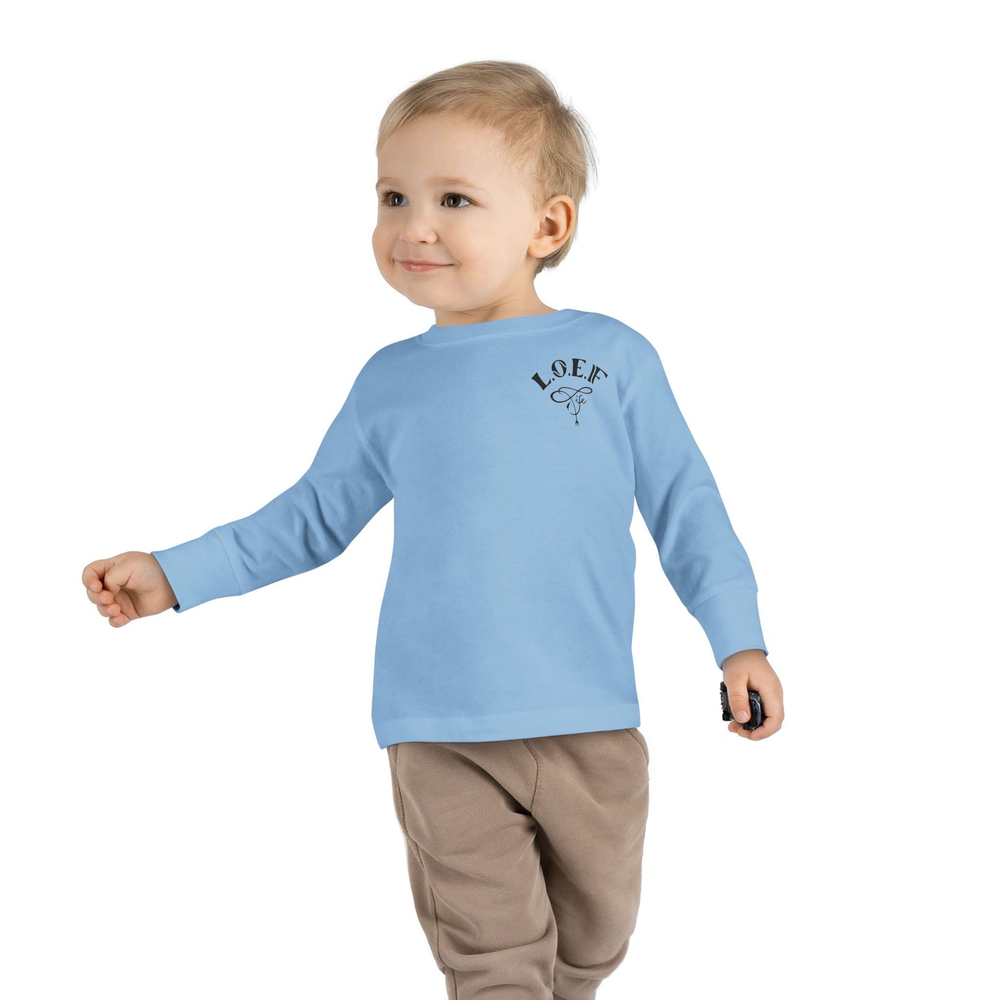 L.O.E.F Foodie 4Life Baby Long Sleeve Tee  (Violet)