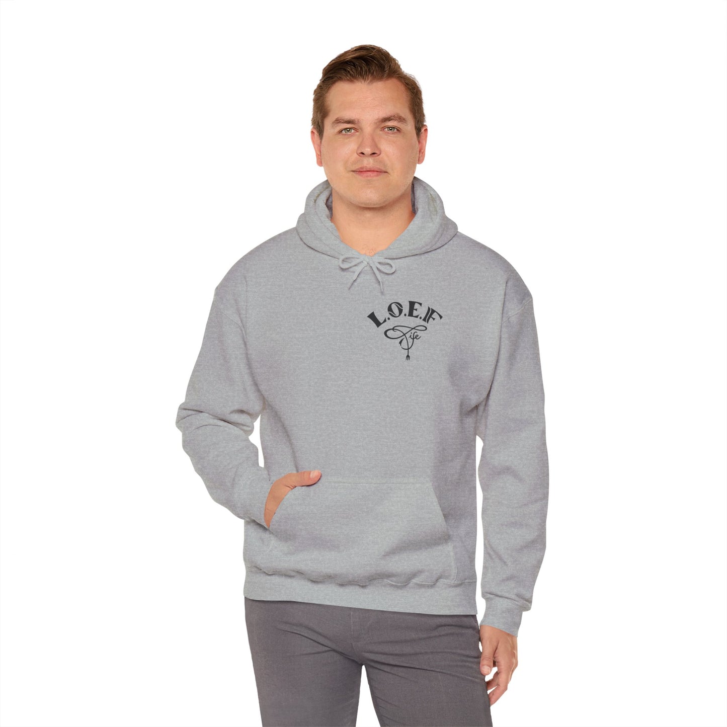 L.O.E.F Foodie 4Life Vegan Hoodie (Fiery Red)