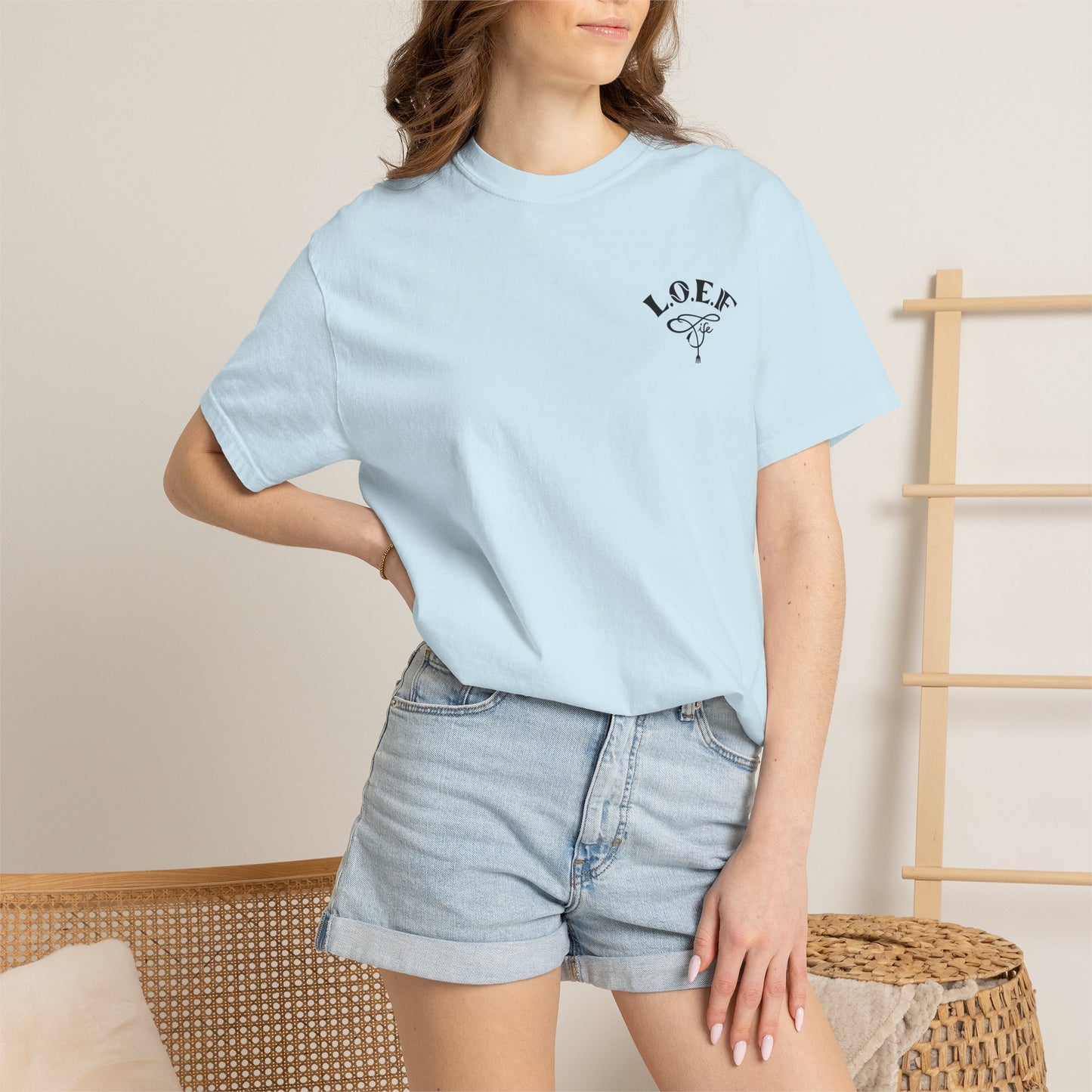 L.O.E.F Foodie 4Life Certified Unisex Tee Shirt (Dark Blue)