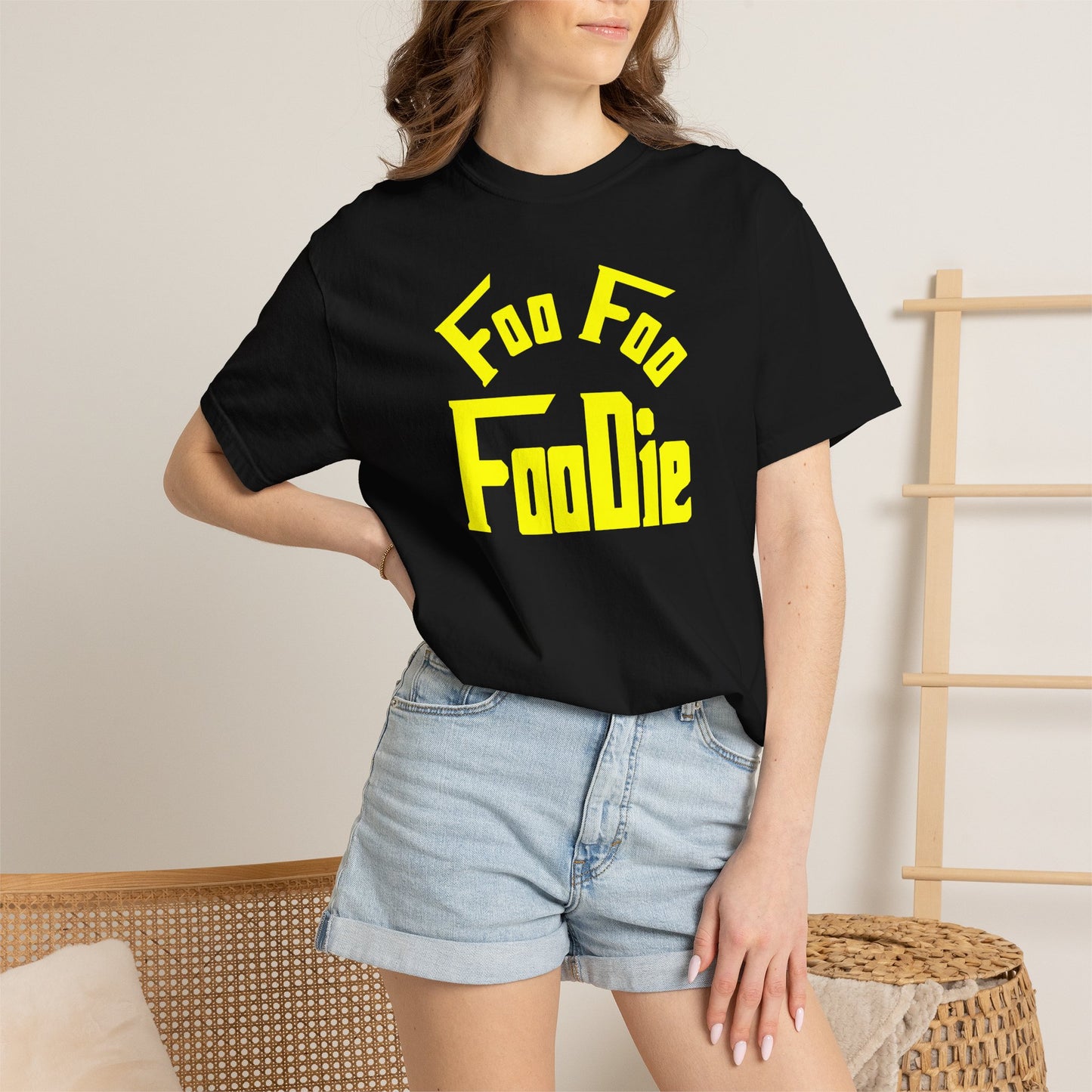 L.O.E.F FOO FOO FOODIE Unisex Tee shirt (Yellow)