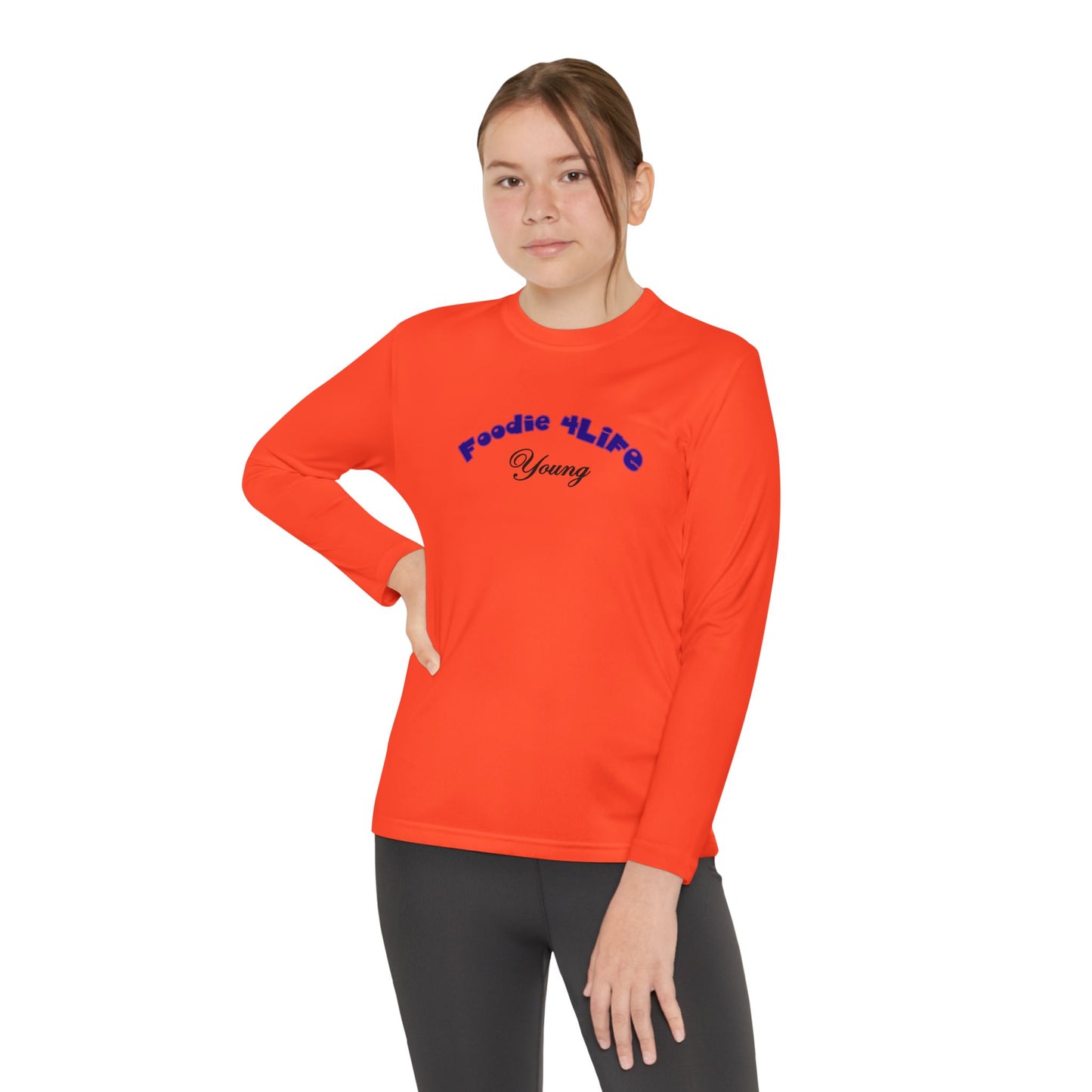 L.O.E.F Foodie 4Life Young Long Sleeve Tee  (Dark Blue)