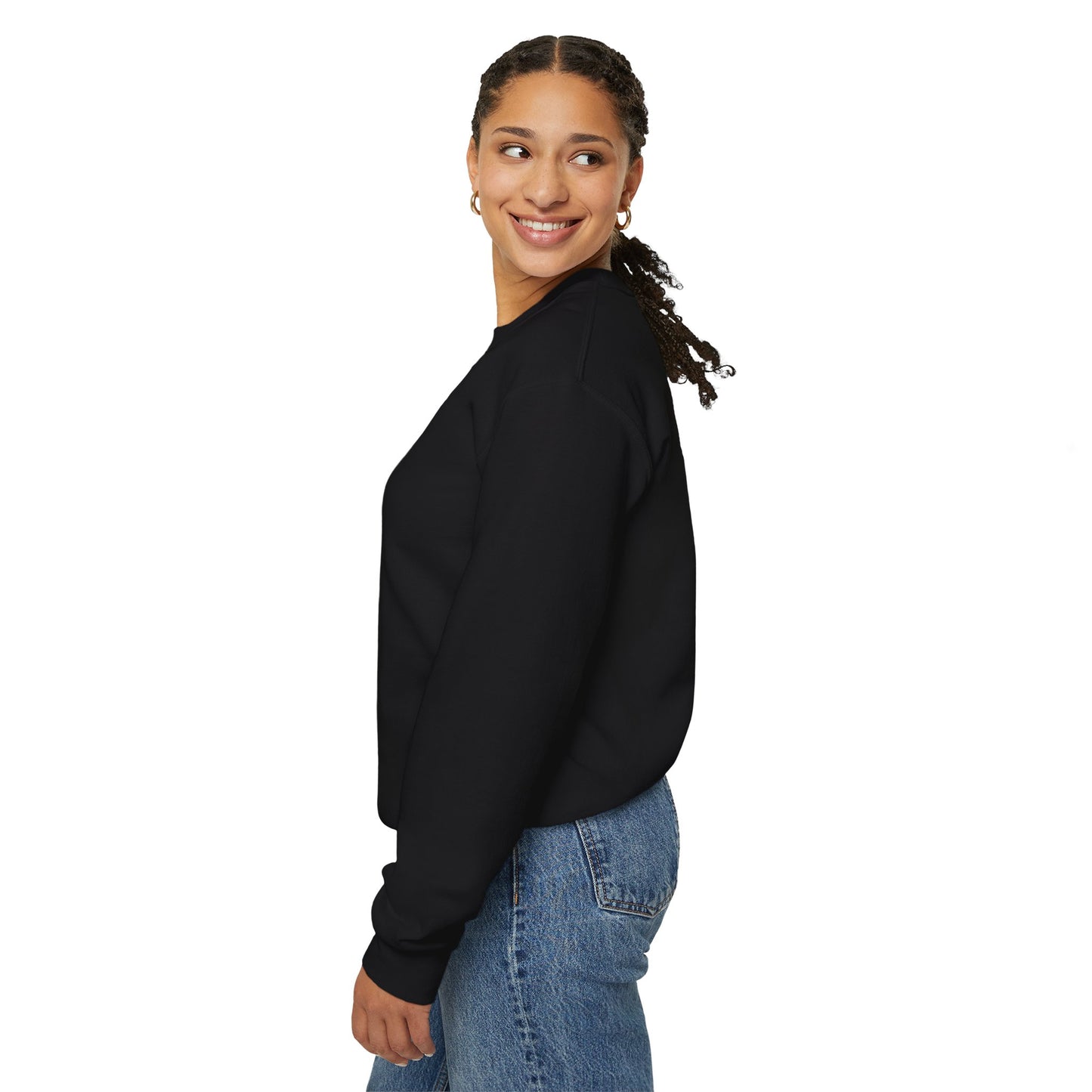 L.O.E.F White Foodie Mafia Unisex Sweatshirt (Olive)