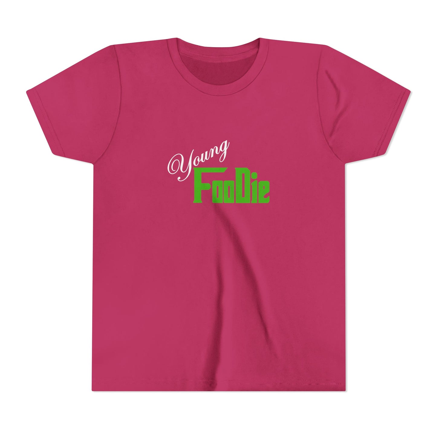 L.O.E.F White Young Foodie Youth Short Sleeve Tee (Kelly Green)