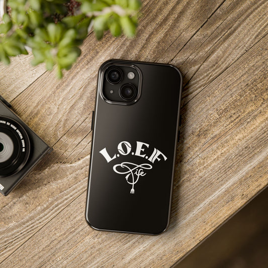 L.O.E.F Black Glossy Protective Phone Case