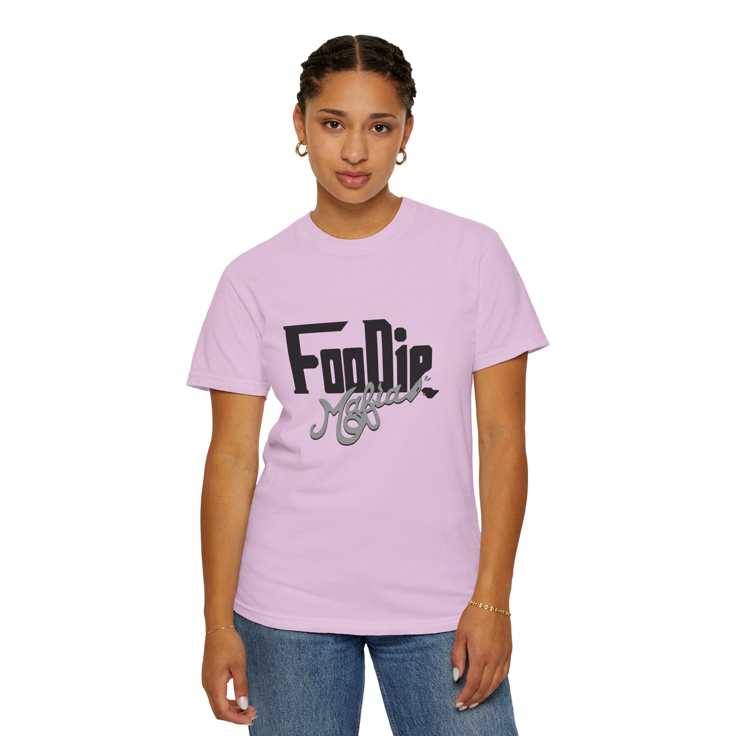 L.O.E.F Foodie Mafia Unisex Tee shirt (Metallic Grey)