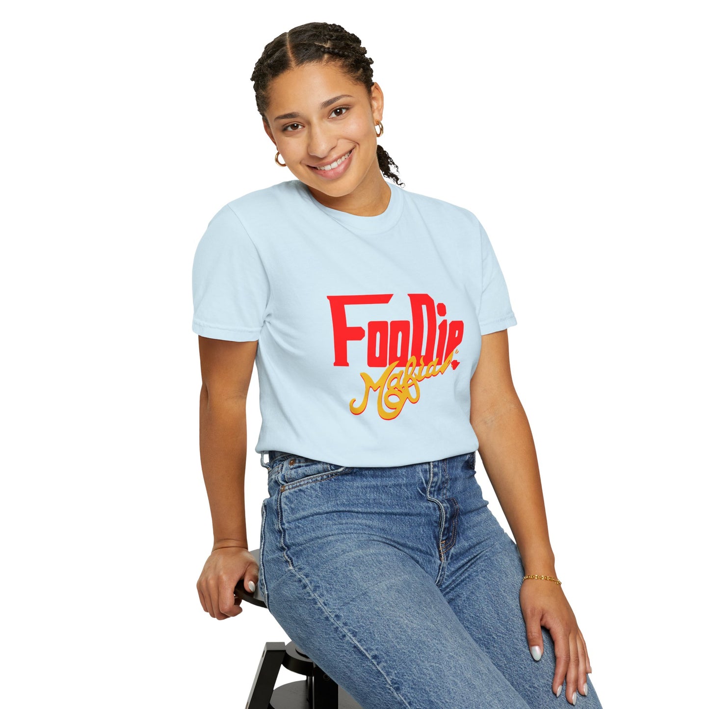 L.O.E.F Red Foodie Mafia Unisex Tee Shirt (Gold)