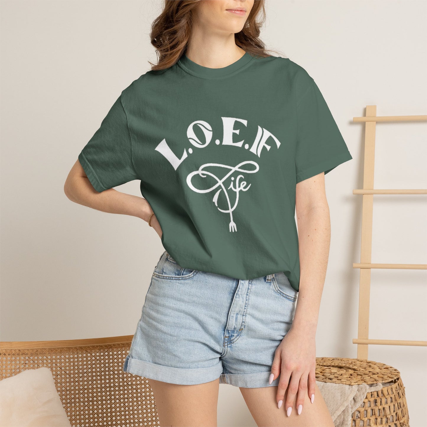 L.O.E.F Life Unisex Tee Shirt (White)