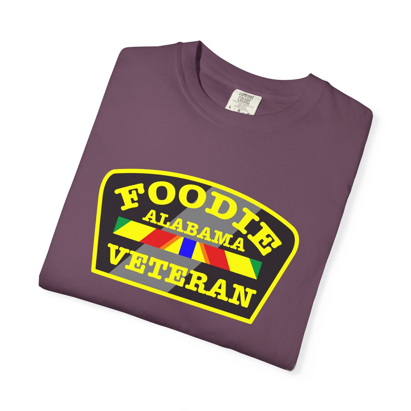 L.O.E.F Foodie Veteran ALABAMA Unisex Tee Shirt (Yellow)