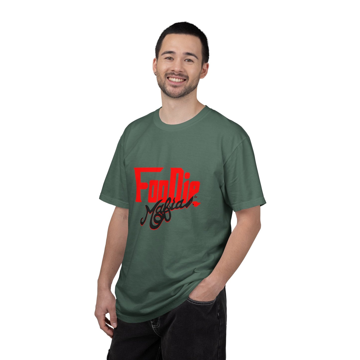 L.O.E.F Red Foodie Mafia Unisex Tee shirt (Black)