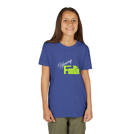 L.O.E.F White Young Foodie Short Sleeve Tee (Neon Yellow)