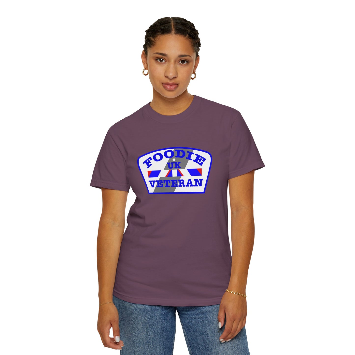 L.O.E.F Foodie Veteran UK Unisex Tee Shirt (Blue)