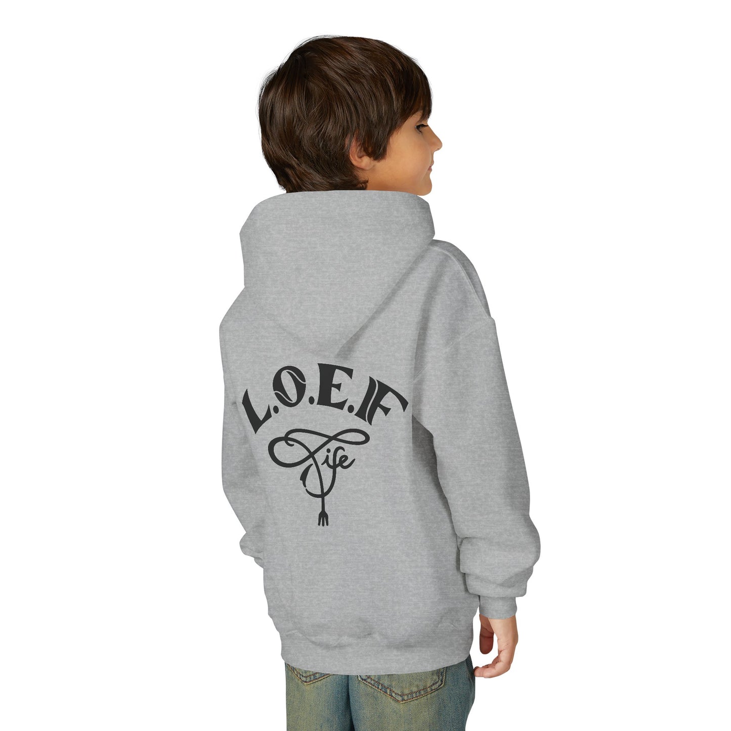 L.O.E.F Foodie 4Life Young Hoodie (Fuchsia)